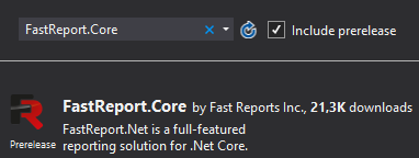 Version 2022.2  FastReport .NET