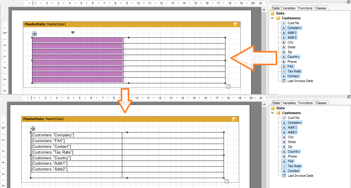 fastreport export word parametreleri